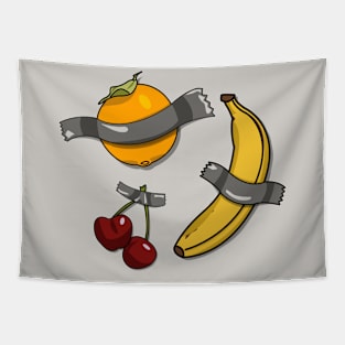 Fruity Tape Trio: Banana, Orange, Cherries Tapestry