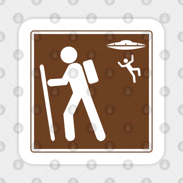 Trailen Abduction Hiking Series Magnet by theartofron