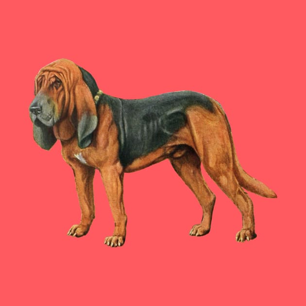 London Sherlock Holmes Detective Bloodhound Dog by RedThorThreads