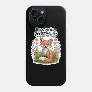 Recovering Perfectionist Progress, Not Pixel mental wellness Phone Case