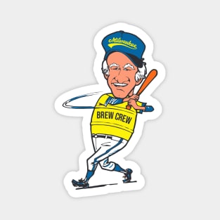 Mr Baseball ))(( Barrel Uecker Baseball Fan Magnet