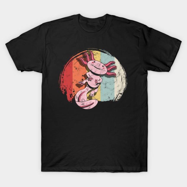 Retro Axolotl Amphibia - Axoltol - T-Shirt