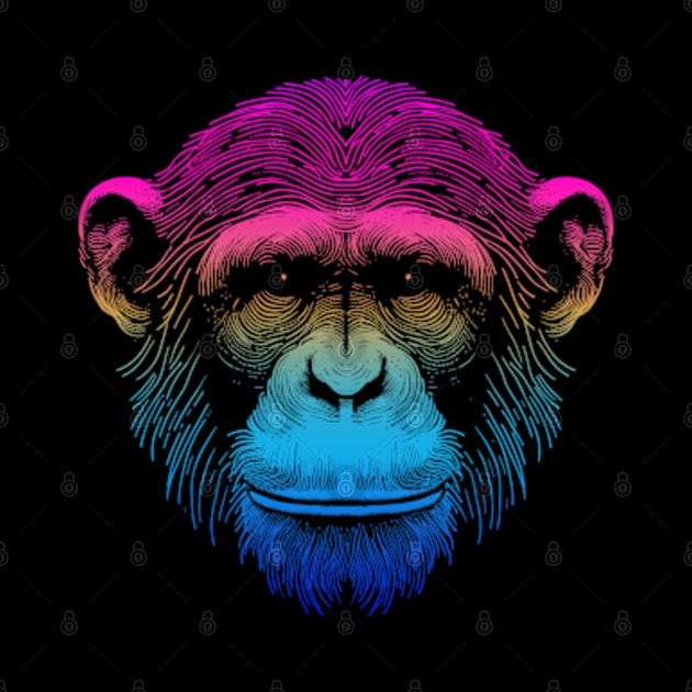 Chimp Out Sketch RGB by Worldengine