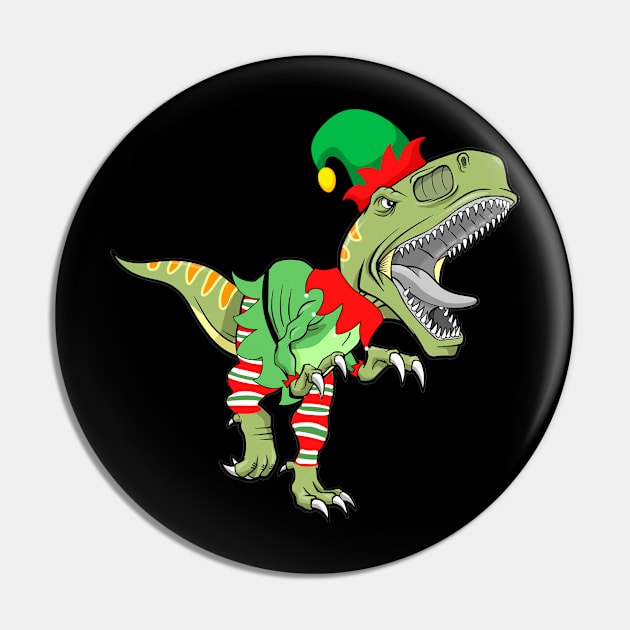 Dinosaur In Elf Costume Christmas Pin by Danielsmfbb