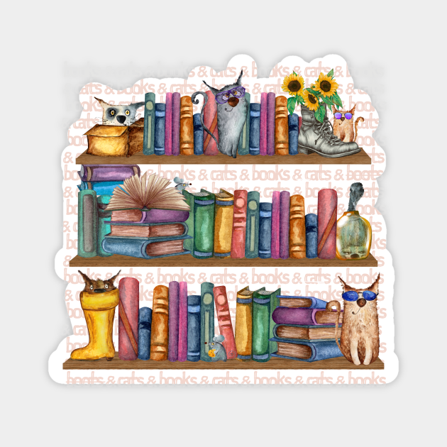 Books and Cats not Boots and Cats! Books And Cats TeePublic
