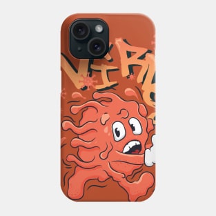 Virus Runs grafiti character Phone Case