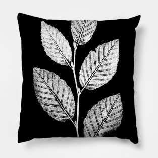 Original Leafs Stamp / White Pillow