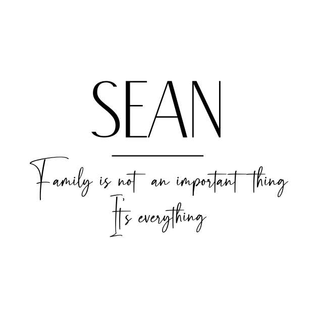 Sean Family, Sean Name, Sean Middle Name by Rashmicheal