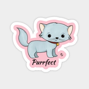 Purrfect - Kitten Cat Message Art Magnet