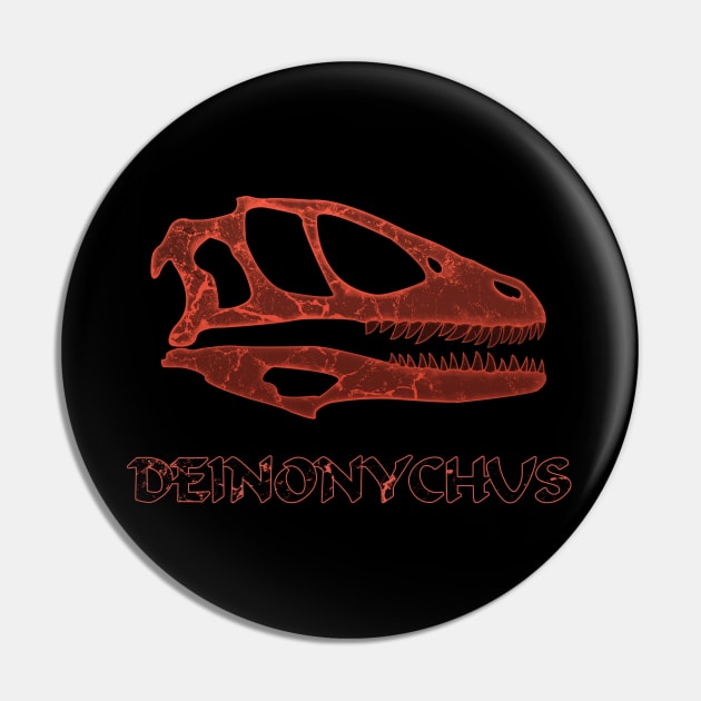 Deinonychus Pin by NicGrayTees