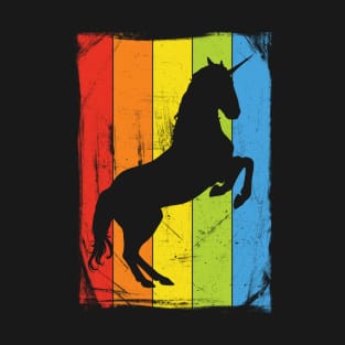 Rainbow Unicorn Distressed T-Shirt