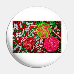 Suckers On Christmas Candy Pin