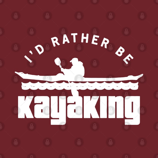 i'd rather be kayaking paddle by fabecco