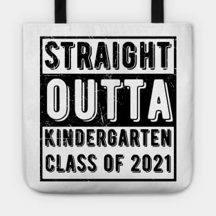 Straight Outta Kindergarten graduation Tote