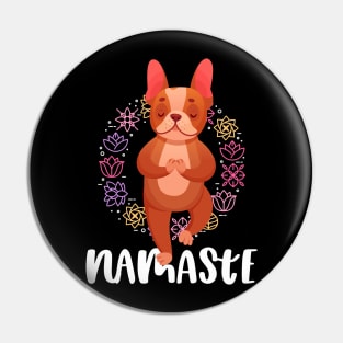 Namaste Französischer Bulldogge, Yoga Pin