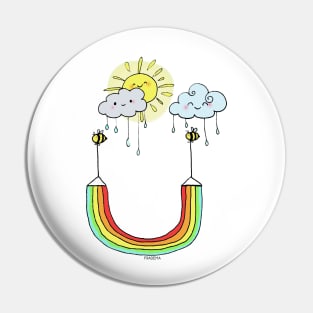 Rain + sun = RAINBOW Pin