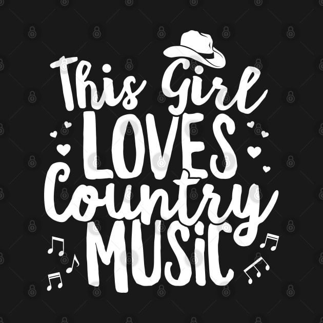 This Girl Loves Country Music Lover Western Hat Musician product by theodoros20