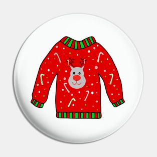 UGLY Christmas Sweater For Reindeers Pin