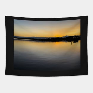 Colorado Lake Sunset Tapestry