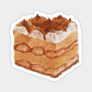 Tiramisu Watercolour design Magnet