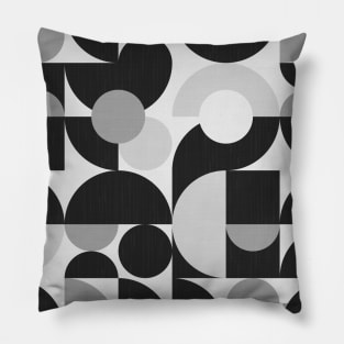 Mid Century Shapes N.09 / Monochrome Minimalism Pillow