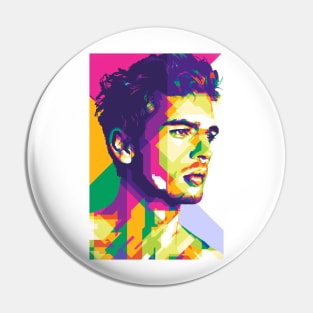 Handsome Guy Colorful Pin