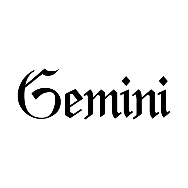 Gemini zodiac sign by ElisDesigns