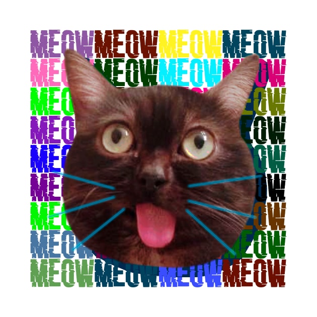 cat rofl meow mem space nature by denpoolswag