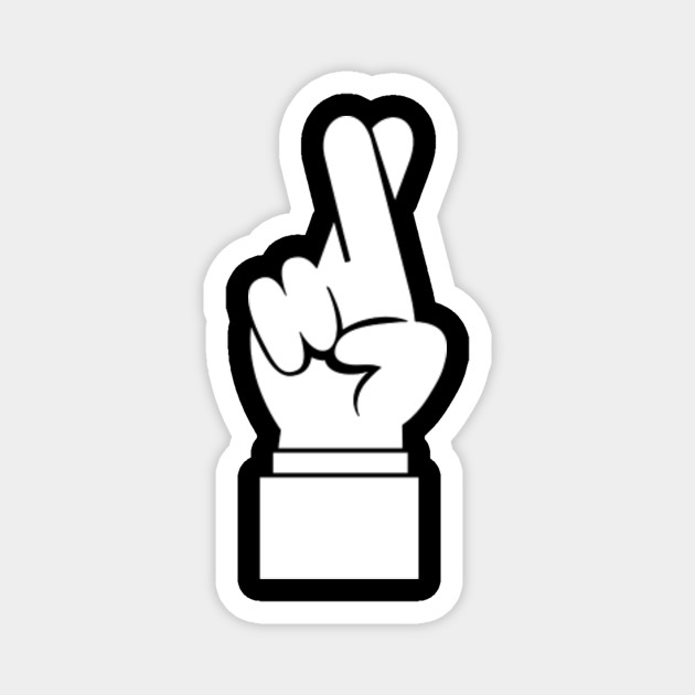 Fingers Crossed Hope Magnet Teepublic