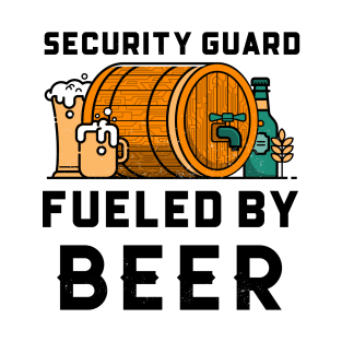 Funny Security Guard Beer Lover Design T-Shirt