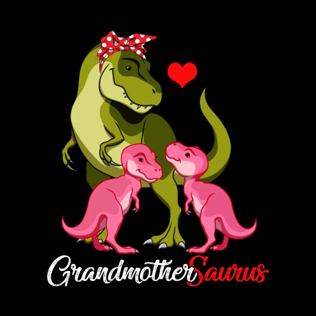 Grandmothersaurus T-Shirt T-rex Grandmother Saurus Dinosaur by johnbbmerch