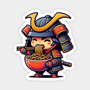 Hungry Samurai Kawaii Magnet