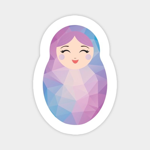 Russian Doll Matryoshka Magnet by Tee Rock