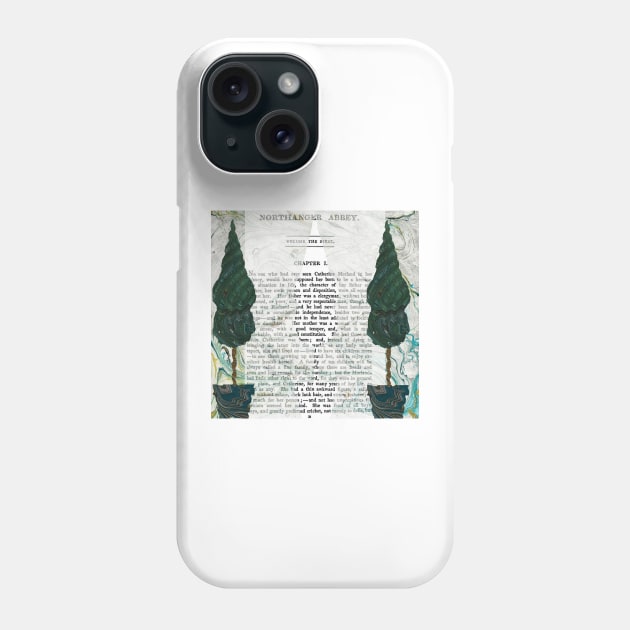 Jane Austen Northanger Abbey Collage Phone Case by MarbleCloud