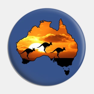 Kangaroo Outback AU Map Pin