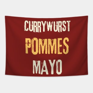 German Currywurst red Tapestry