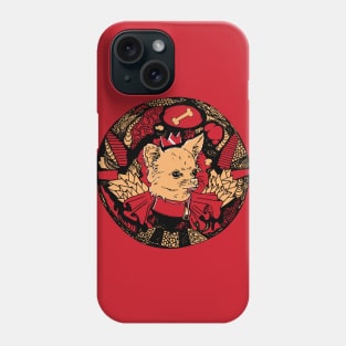 Red and Cream Circle of the Chihuahua Phone Case