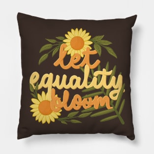 let equality bloom Pillow