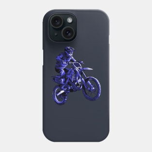 Blue Motocross Phone Case