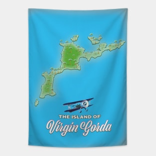 Virgin Gorda Map Tapestry