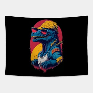 Retro Godzilla Tapestry