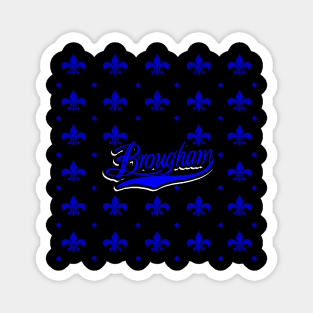 Caprice Brougham Pattern Blue Magnet