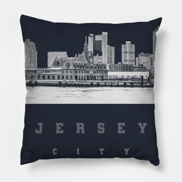 new jersey city nj T-Shirt Pillow by TATOH