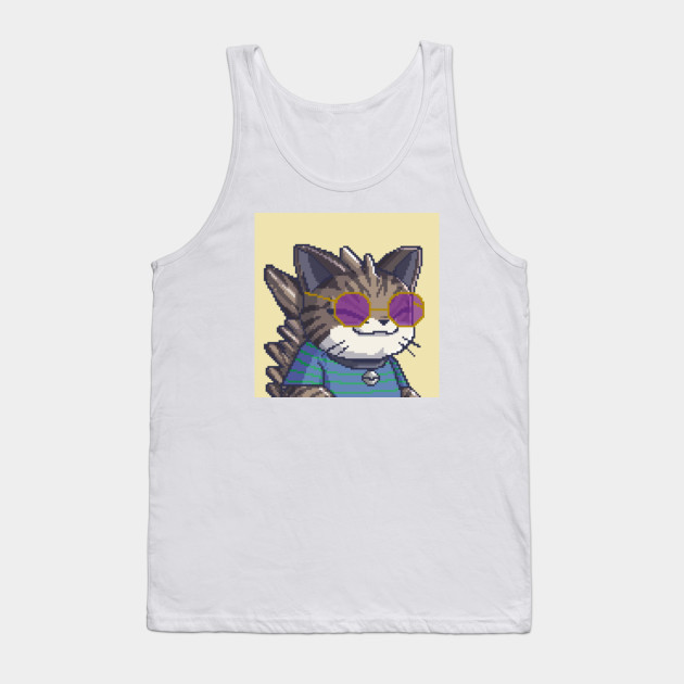 CatZilla // Pixel Art - Pixel Art - Tank Top