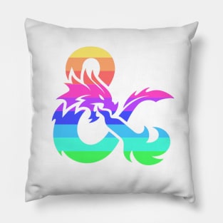 Rainbow Dungeon & Dragons Icon Pillow