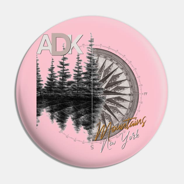 Adirondacks Pin by TeeText