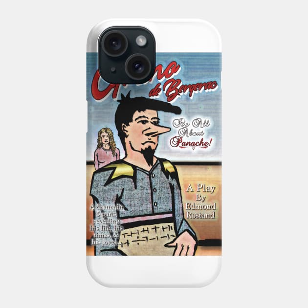 Cyrano de Bergerac Phone Case by ImpArtbyTorg