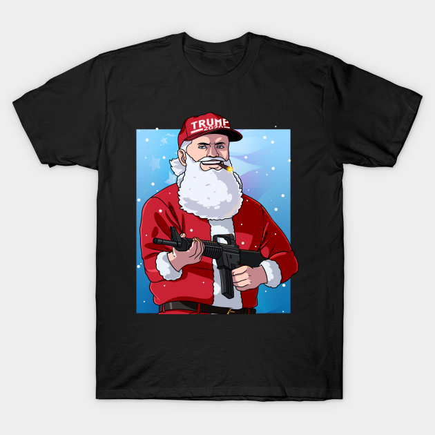 Discover Santa Claus Patriotic Christmas Donald Trump - Santa Claus Donald Trump - T-Shirt