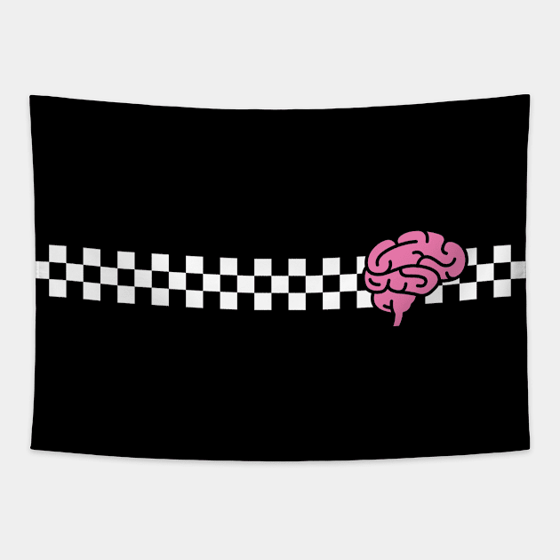 Brain Checked Tapestry by abtchlr