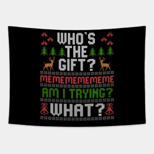 Christmas Humor Sarcastic In The Family Favorite Person Tapestry